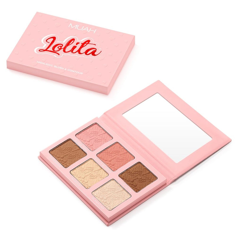 Highlighter-, Blush- og Contour Palette Muah Lolita