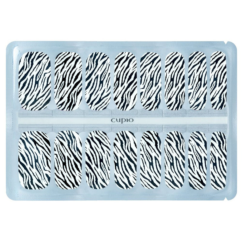 Klistermærke Nail Wrap Cupio - Wild Zebra