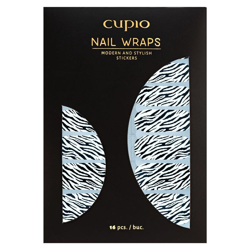 Klistermærke Nail Wrap Cupio - Wild Zebra