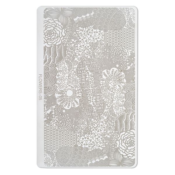 Stamping Plade Flowers 05