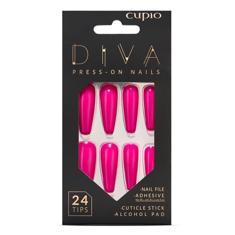 Press-on negle Cupio Diva - Party Pink