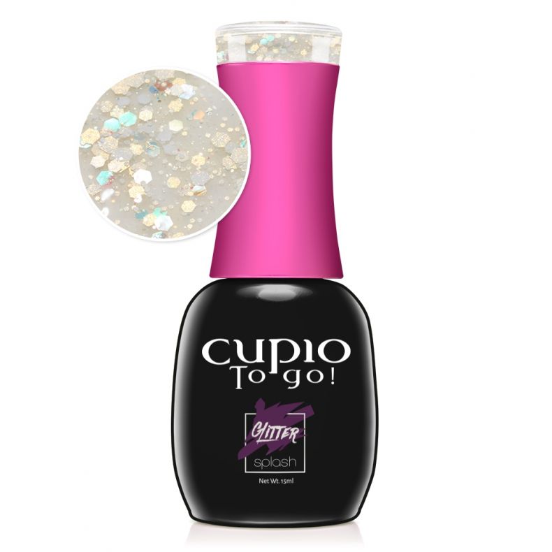 Gellak Cupio To Go! Glitter Splash - Like Sugar 15 ml